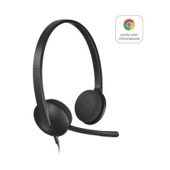 Logitech USB Headset H340 - Comfortable, High-Quality Audio for Clear Communication